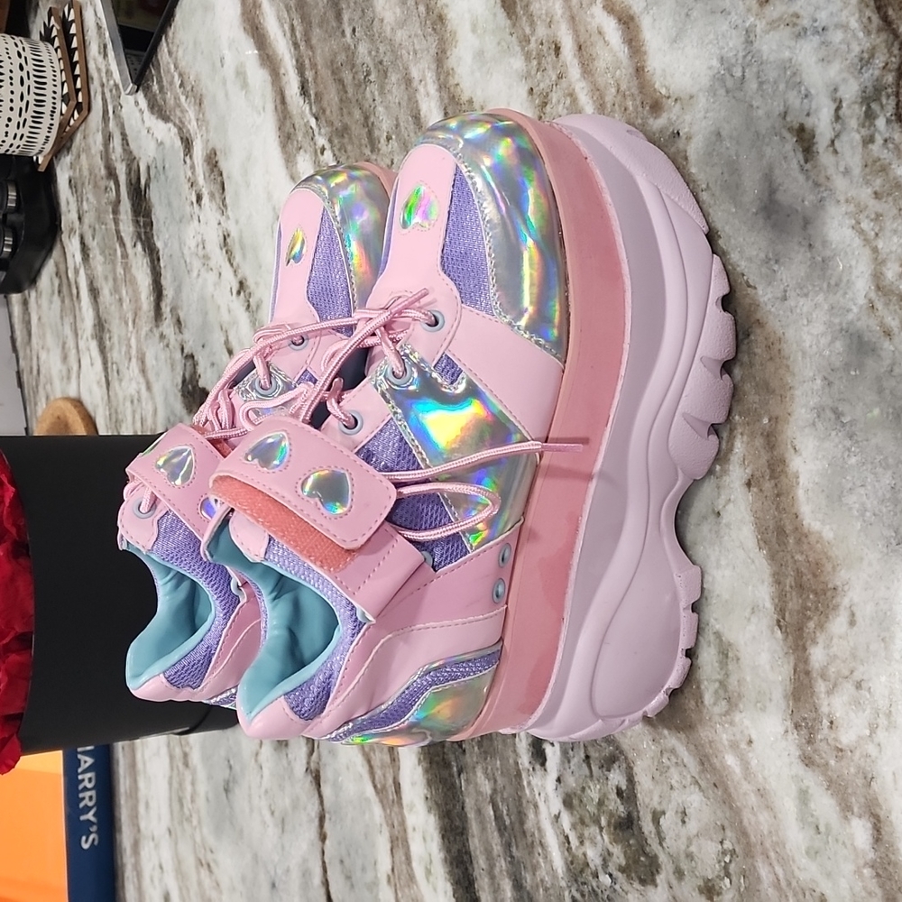 Sugar thrillz fairy walker platform sneakers. Just like almost new.